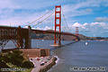 The typical tourist shot of the Golden Gate Bridge. San Francisco, CA 'Nikon F100 35mm SLR' (Click for larger view)