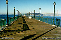 This shot was taken on the same pier as the previous photo along 'The Embarcadero' This time however the view is to the east toward Yerba Buena Island with the San Francisco-Oakland Bay Bridge on the right. San Francisco, CA 'Nikon F100 35mm SLR' (Click for larger view)