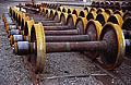 Train wheels. Taken in Roseville CA. 'Nikon F100 35mm SLR' (Click for larger view)